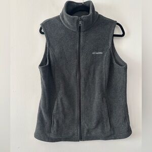 Columbia Charcoal Sleeveless Fleece Vest